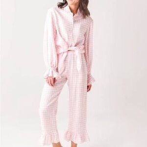 NWOT SLEEPER Pink gingham